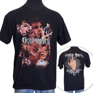 True Vintage 2000 Godsmack XL Smack This Tour Tee Shirt NuMetal Shoulder Fade